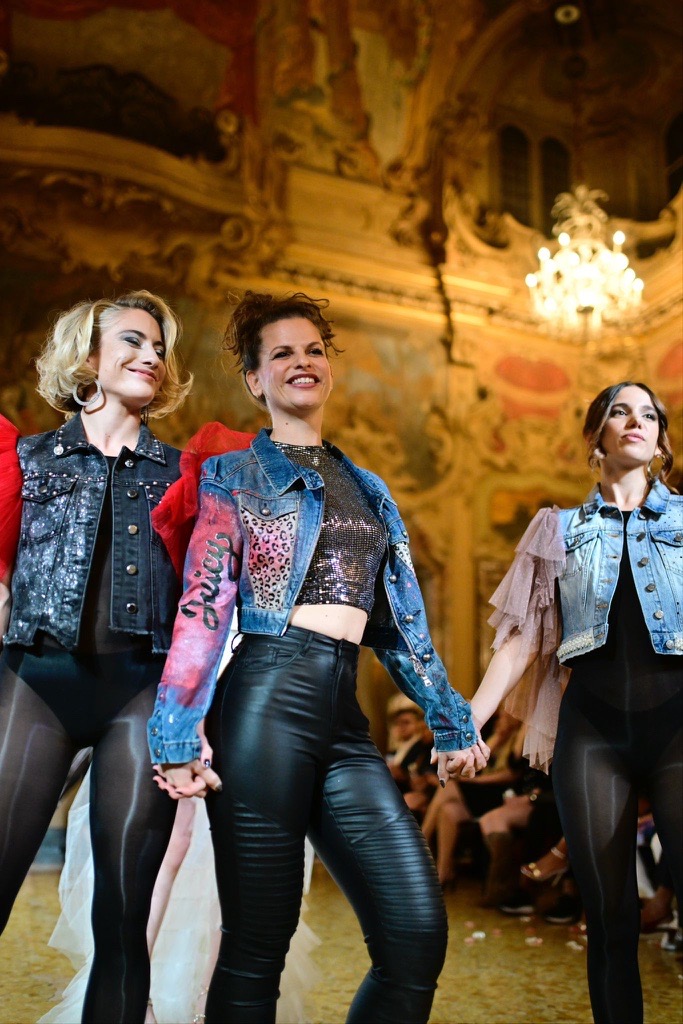 Jennifer Gehr's painted jackets at international Fashion Week